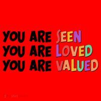 You Are Seen Loved Valued Santa Hat thumb 1