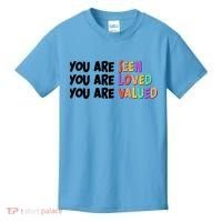 You Are Seen Loved Valued Kids T-Shirt thumb 0