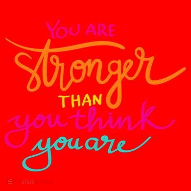 You Are Stronger Than You Think You Are Positive Quote Santa Hat
