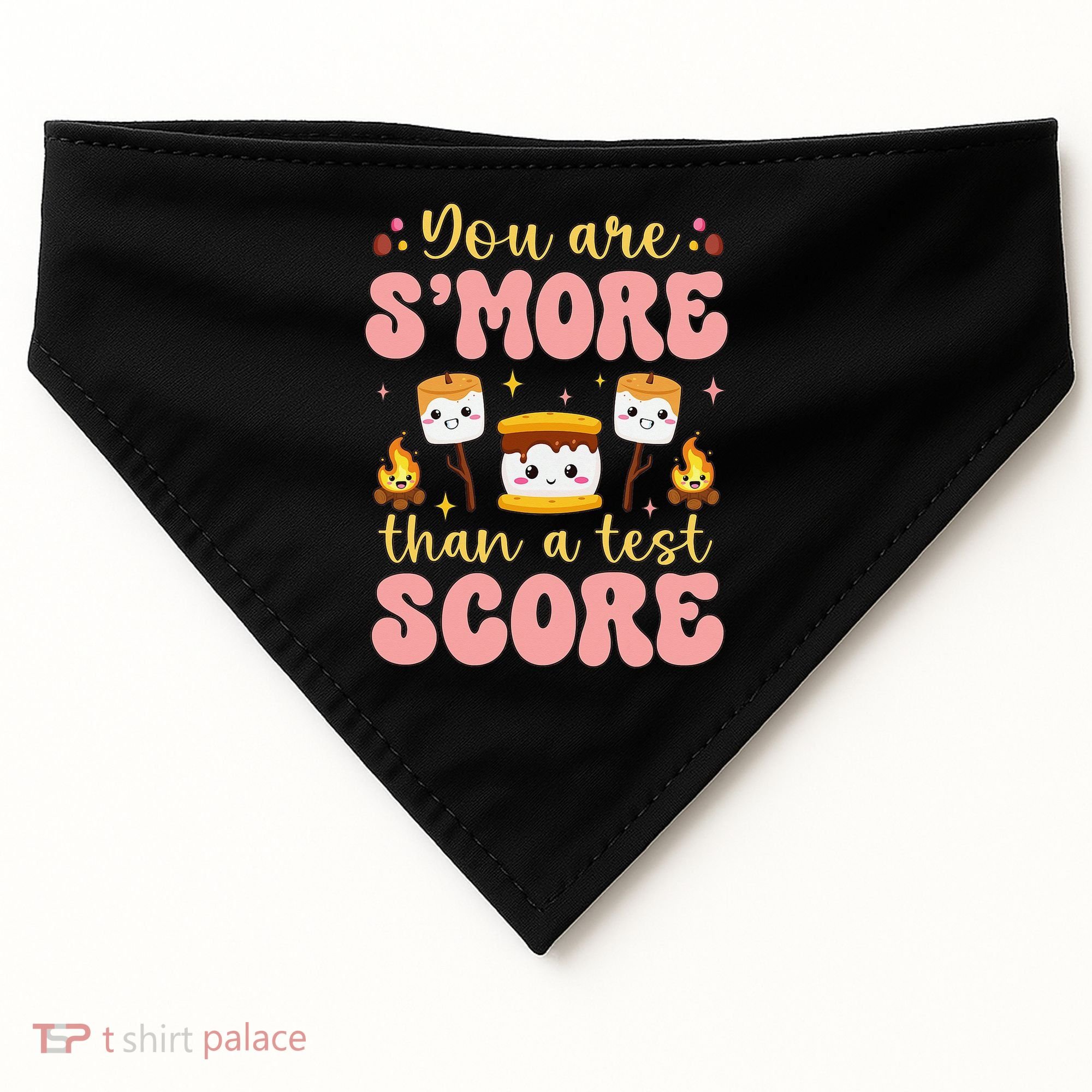 You Are Smore Than Ready For This Test Test Day Teacher 1 Gift USA-Made Doggie Bandana