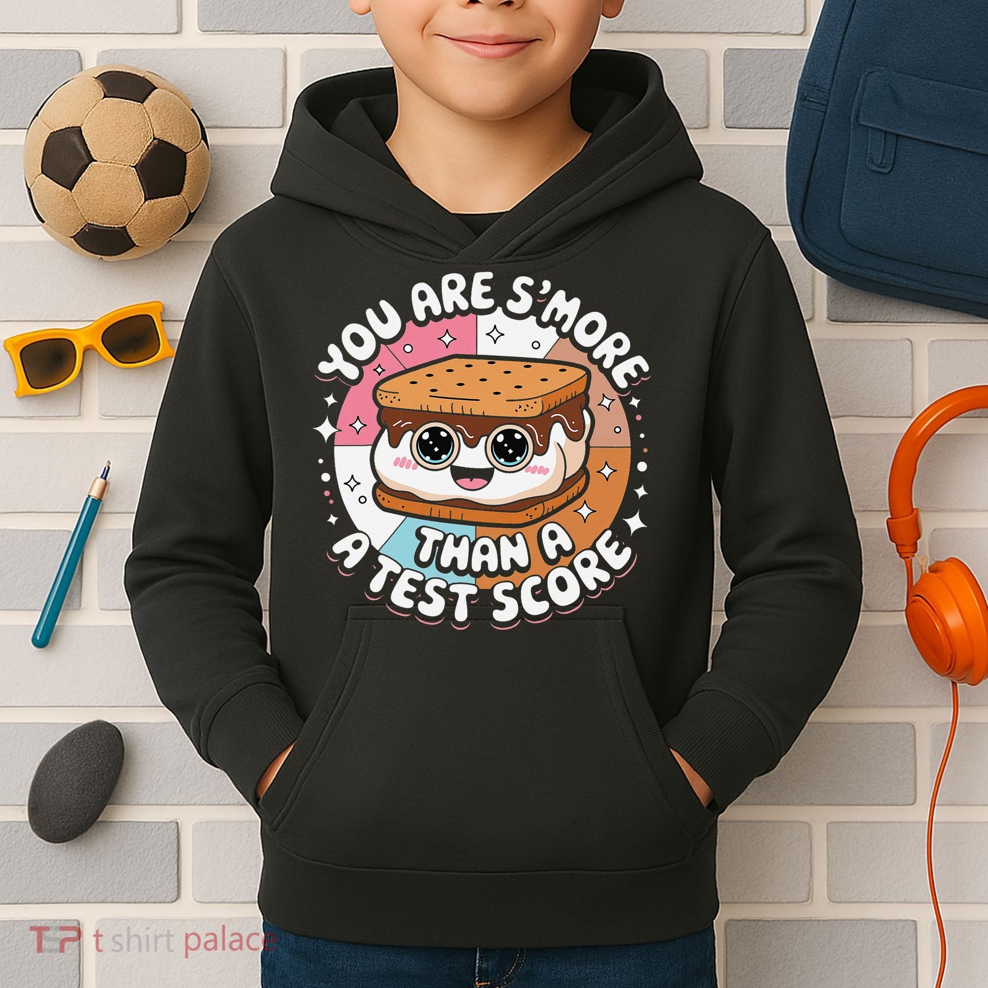 You Are Smore Than Ready For This Test Test Day Teacher Kids Hoodie