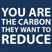 You Are The Carbon They Want To Reduce, Sarcastic Protest White & Black Text Women's Tank Top thumb 5