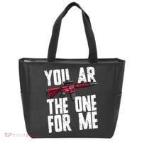 You AR The One For Me Rifle Tote Bag thumb 0