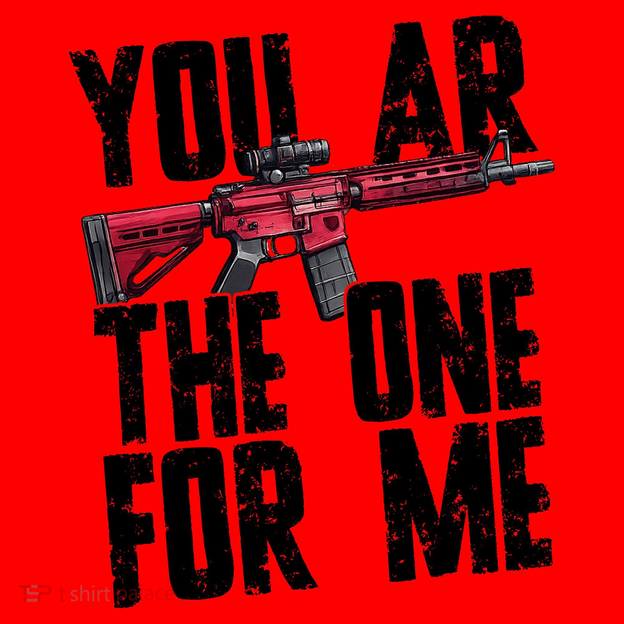 You AR The One For Me Rifle Santa Hat