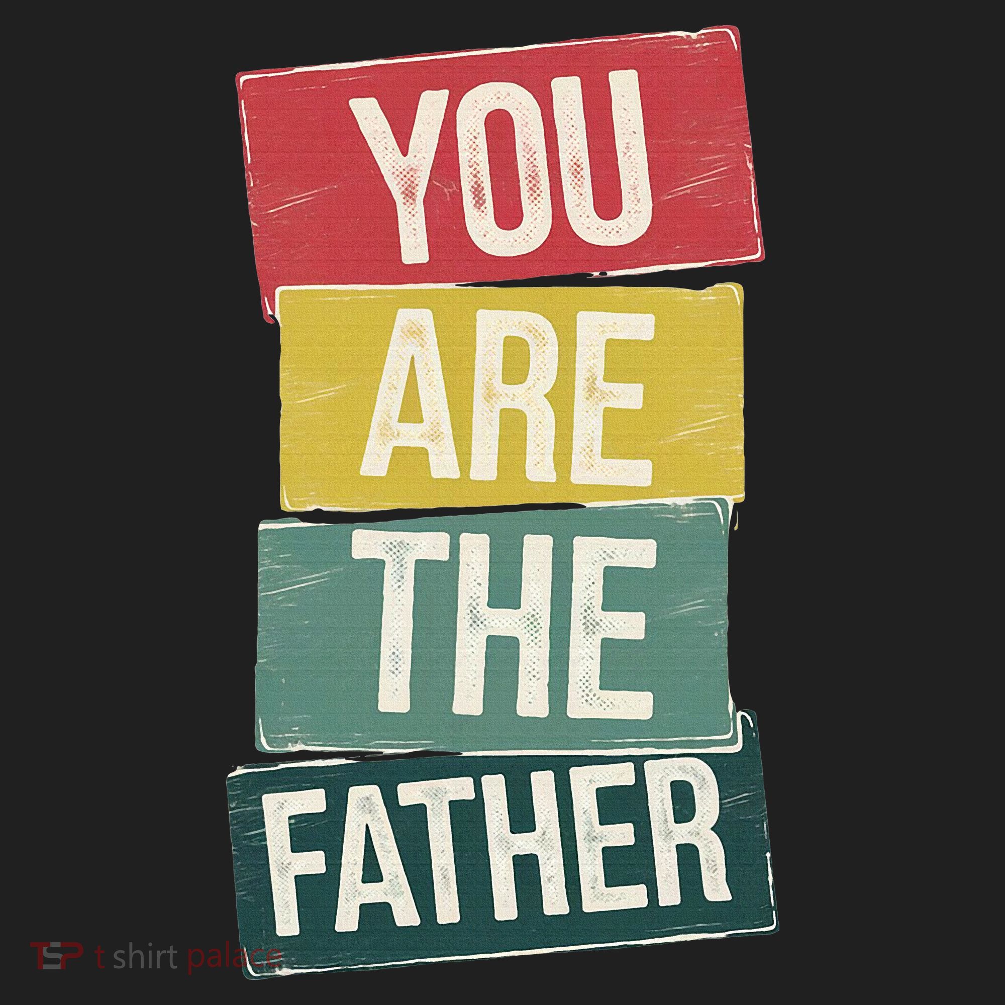 You Are The Father Funny Reveal And Celebration Golf Towel