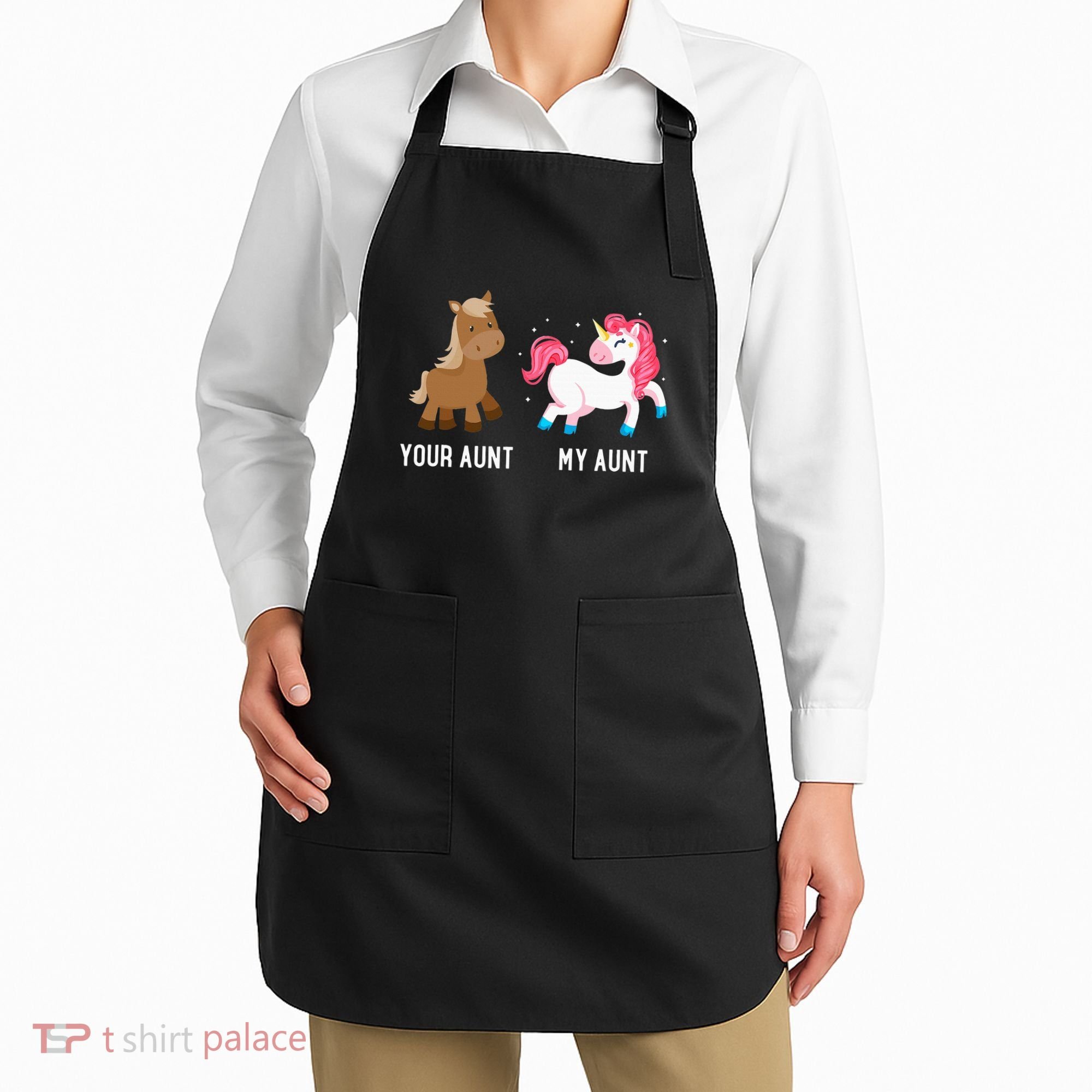 Your Aunt Vs My Aunt Magical Unicorn Awesome Crazy Auntie Apron