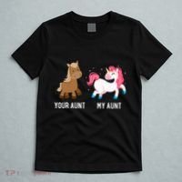 Your Aunt Vs My Aunt Magical Unicorn Awesome Crazy Auntie T-Shirt thumb 5