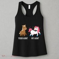 Your Aunt Vs My Aunt Magical Unicorn Awesome Crazy Auntie Women's Tank Top thumb 3