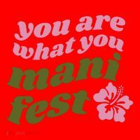 You Are What You Manifest Santa Hat thumb 1