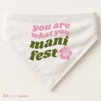 You Are What You Manifest USA-Made Doggie Bandana thumb 0