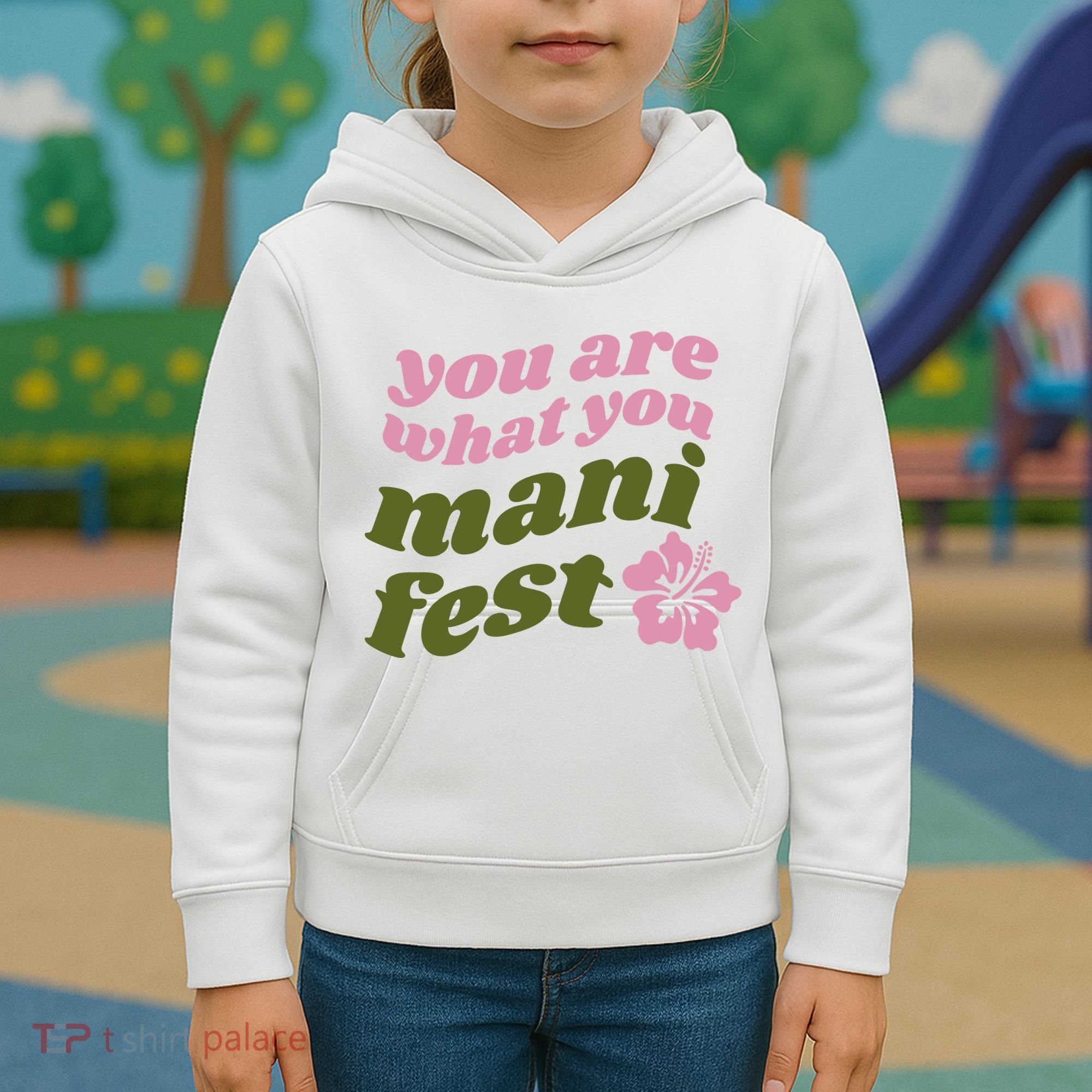 You Are What You Manifest Kids Hoodie