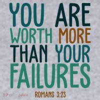 You Are Worth More Than Your Failures Romans 323 Women's Sweatshirt thumb 2