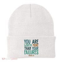 You Are Worth More Than Your Failures Romans 323 Beanie thumb 0