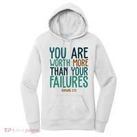 You Are Worth More Than Your Failures Romans 323 Women's Hoodie thumb 0