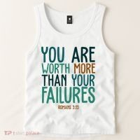 You Are Worth More Than Your Failures Romans 323 Tank Top thumb 2