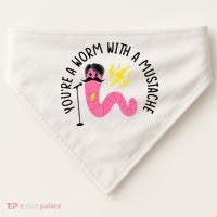 You’re A Worm With A Mustache Vanderpump Rules USA-Made Doggie Bandana thumb 0