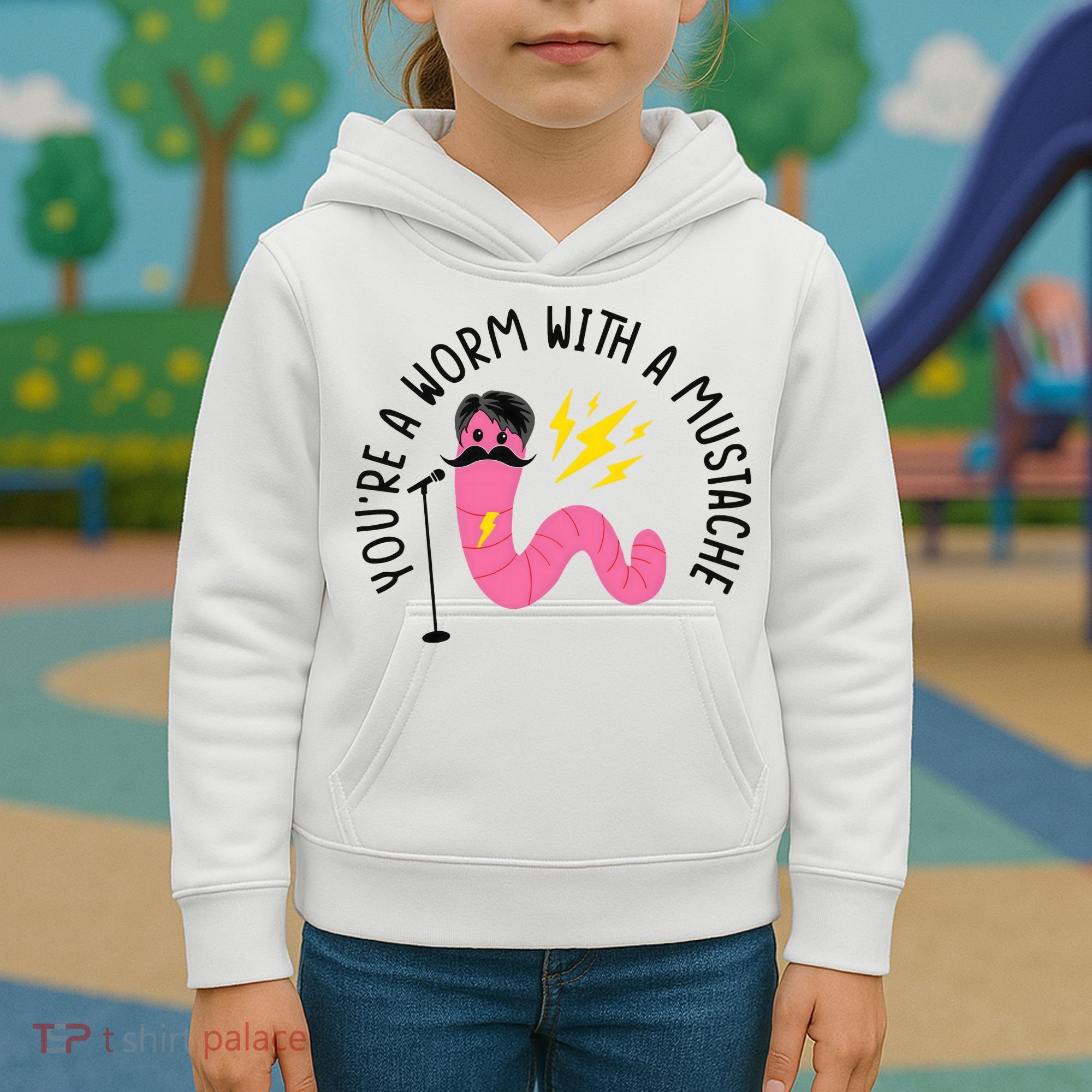 You’re A Worm With A Mustache Vanderpump Rules Kids Hoodie