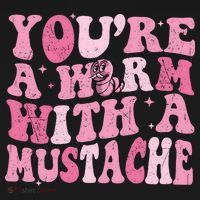 Youre A Worm With A Mustache James Tom Ariana Reality Apron thumb 3