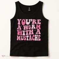 Youre A Worm With A Mustache James Tom Ariana Reality Tank Top thumb 2