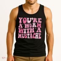 Youre A Worm With A Mustache James Tom Ariana Reality Tank Top thumb 3