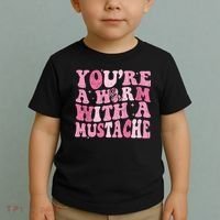 Youre A Worm With A Mustache James Tom Ariana Reality Toddler T-Shirt thumb 2