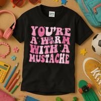 Youre A Worm With A Mustache James Tom Ariana Reality Kids T-Shirt thumb 3
