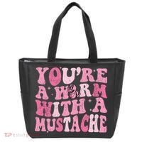 Youre A Worm With A Mustache James Tom Ariana Reality Tote Bag thumb 0
