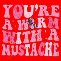 Youre A Worm With A Mustache James Tom Ariana Reality Santa Hat thumb 1
