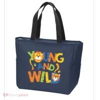 Young And Wild Typography Cute Animal Tote Bag thumb 3