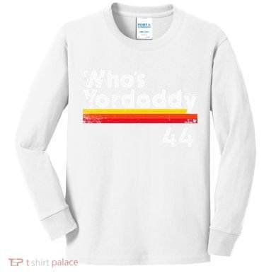 Yordan Alvarez WhoS Yordaddy Houston Baseball Kids Long Sleeve Shirt