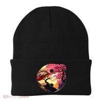 Yin And Yang Japanese Bonsai Trees Seasons Fall Spring Beanie thumb 0