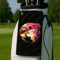 Yin And Yang Japanese Bonsai Trees Seasons Fall Spring Golf Towel thumb 2