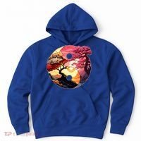 Yin And Yang Japanese Bonsai Trees Seasons Fall Spring Hoodie thumb 0