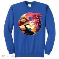 Yin And Yang Japanese Bonsai Trees Seasons Fall Spring Sweatshirt thumb 0