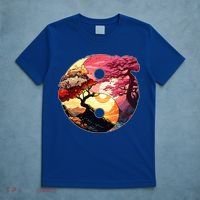 Yin And Yang Japanese Bonsai Trees Seasons Fall Spring T-Shirt thumb 5