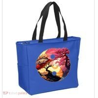 Yin And Yang Japanese Bonsai Trees Seasons Fall Spring Tote Bag thumb 2