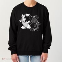 Yin And Yang Japanese Koi Fish Women's Sweatshirt thumb 0