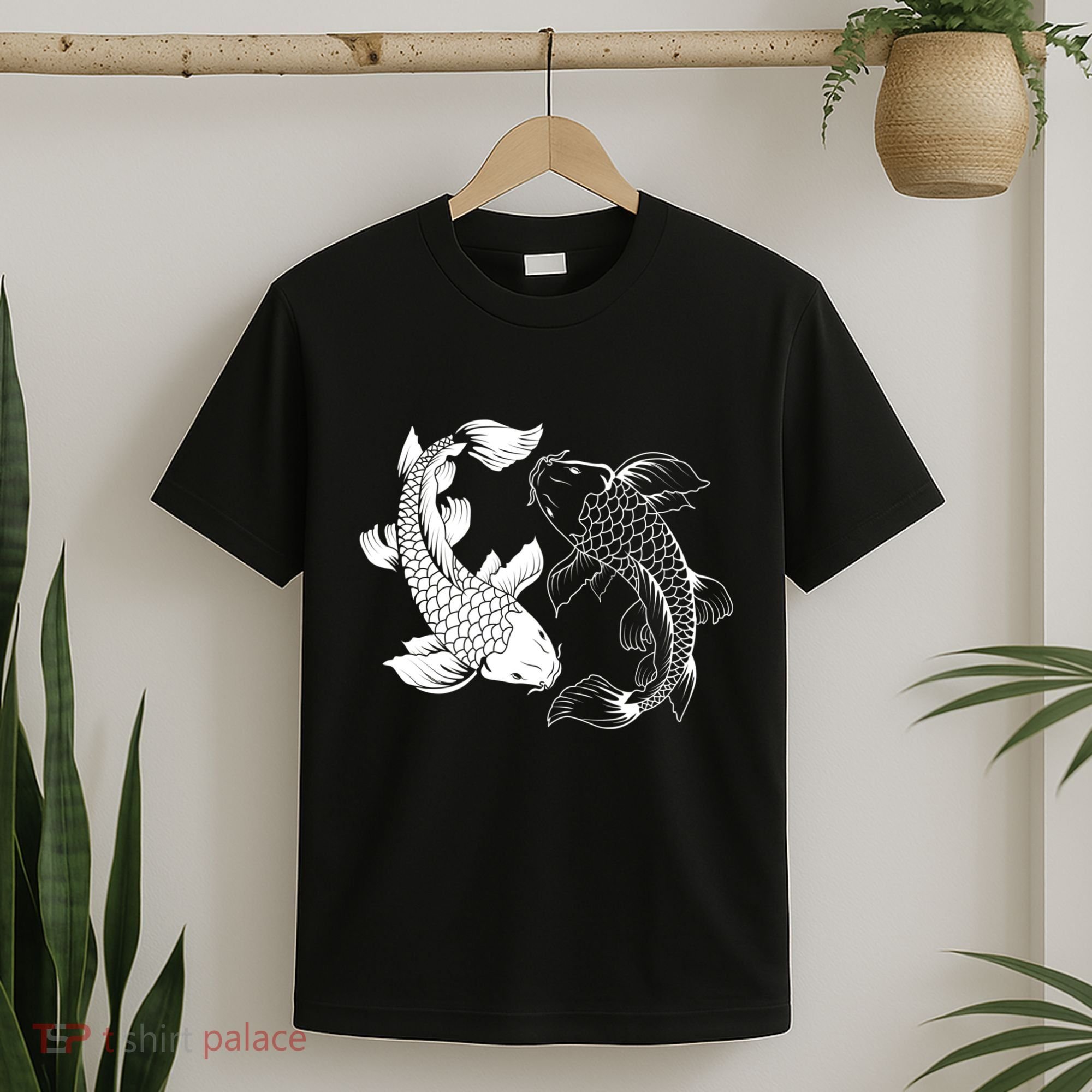 Yin And Yang Japanese Koi Fish T-Shirt