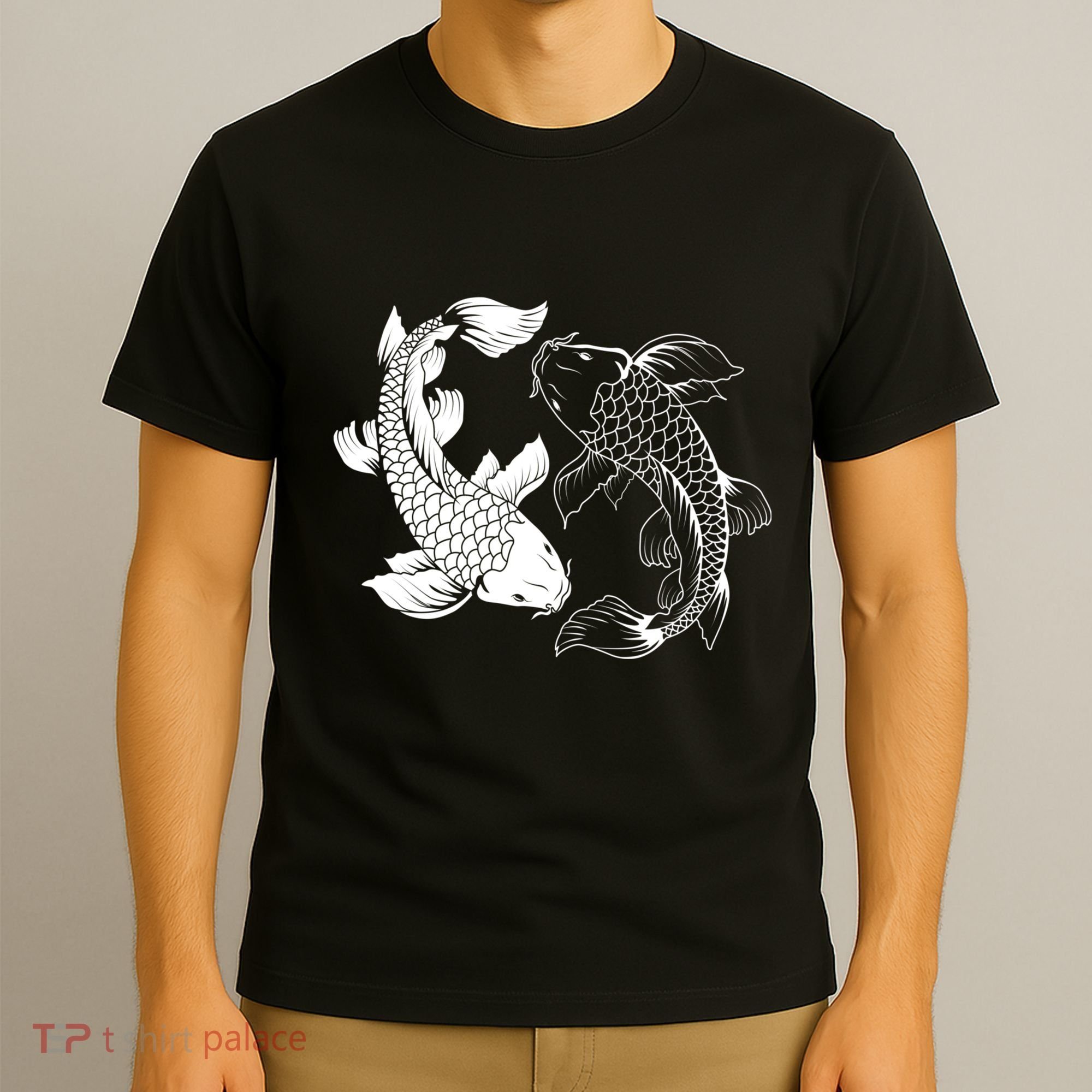 Yin And Yang Japanese Koi Fish T-Shirt