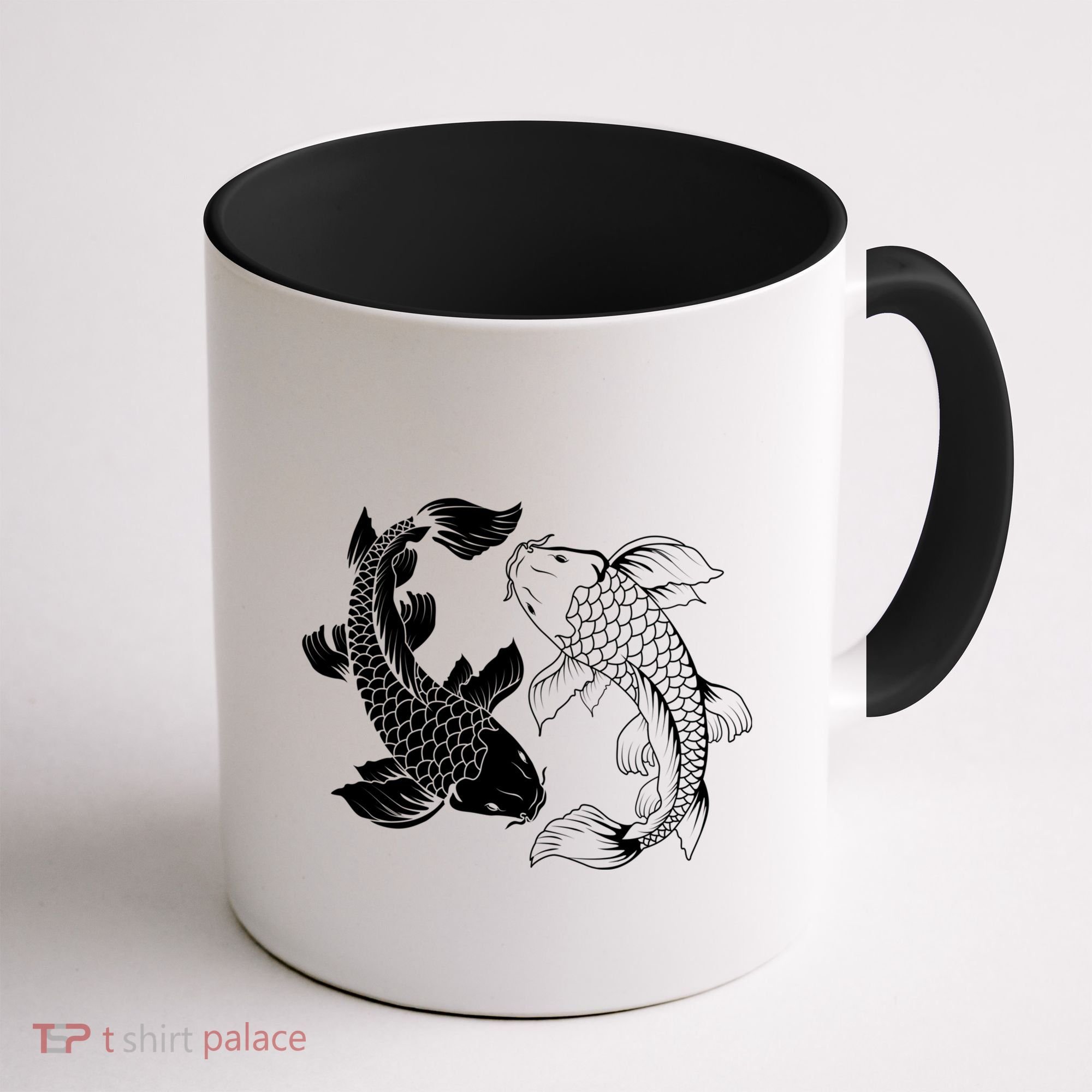 Yin And Yang Japanese Koi Fish Coffee Mug