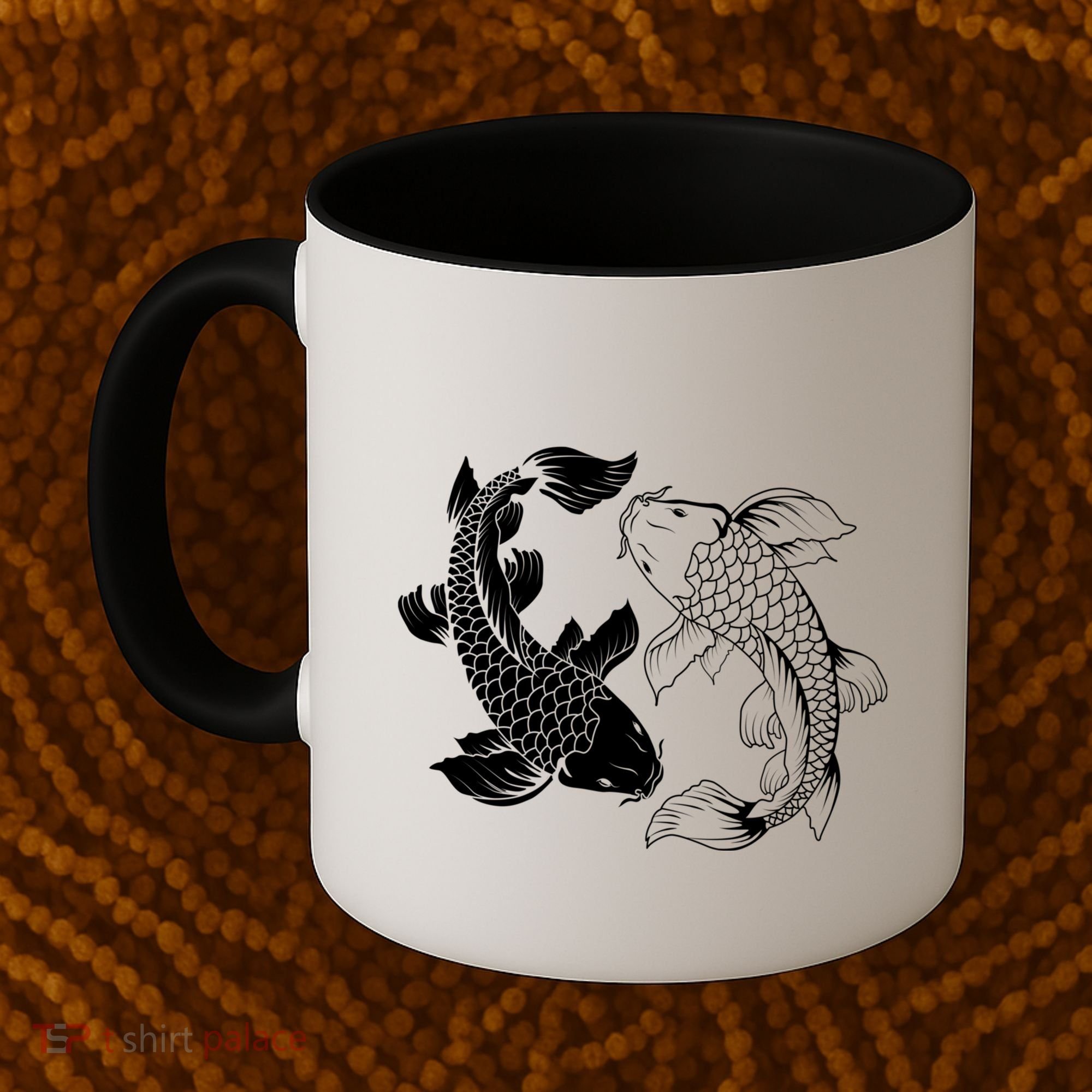 Yin And Yang Japanese Koi Fish Coffee Mug