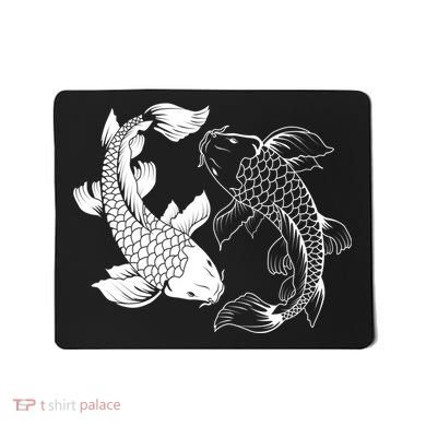 Yin And Yang Japanese Koi Fish Mousepad