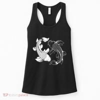 Yin And Yang Japanese Koi Fish Women's Tank Top thumb 0