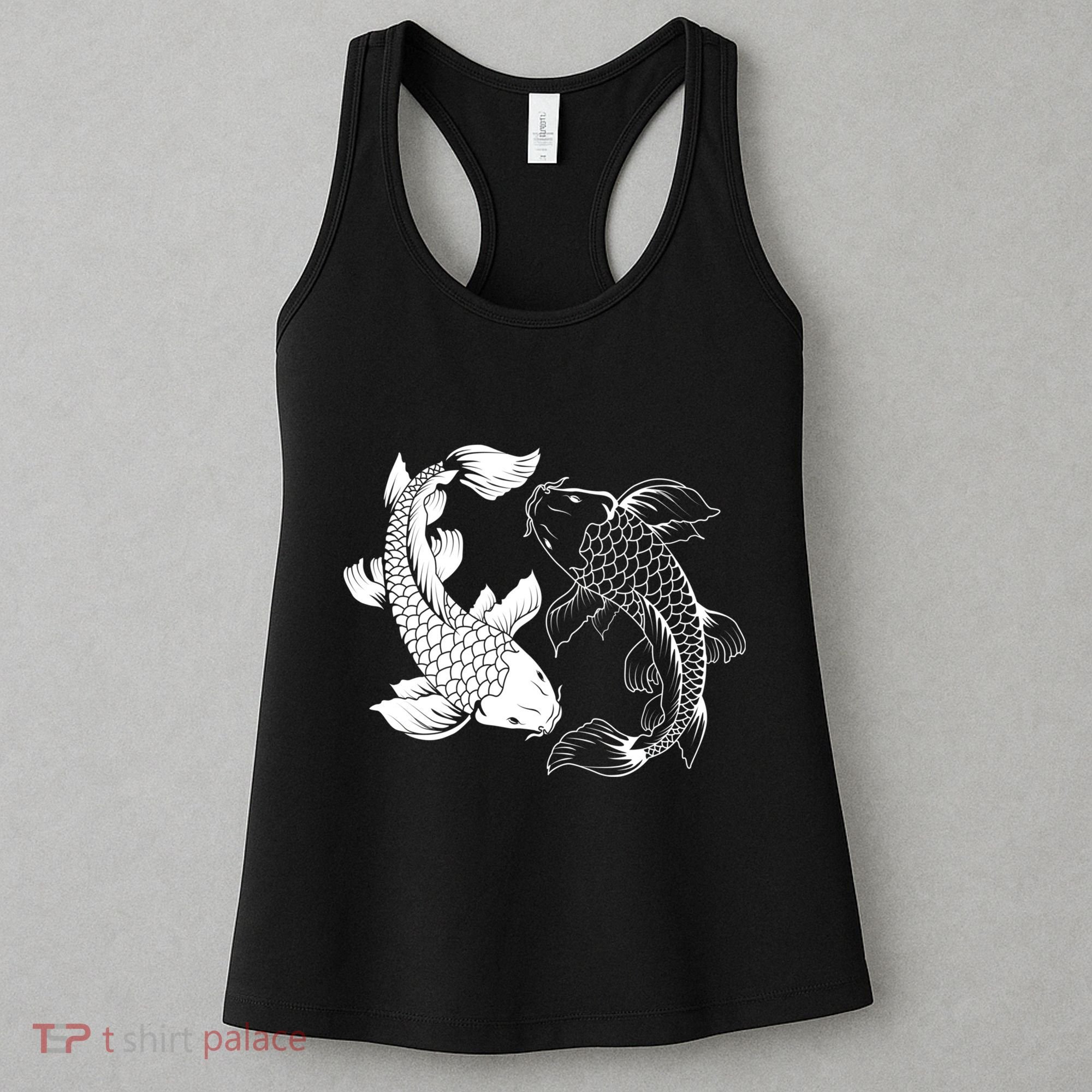Yin And Yang Japanese Koi Fish Women's Tank Top