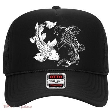 Yin And Yang Japanese Koi Fish Hat