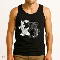 Yin And Yang Japanese Koi Fish Tank Top thumb 3