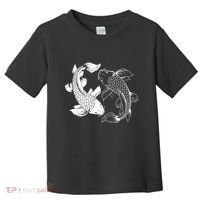 Yin And Yang Japanese Koi Fish Toddler T-Shirt thumb 0