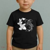 Yin And Yang Japanese Koi Fish Toddler T-Shirt thumb 2