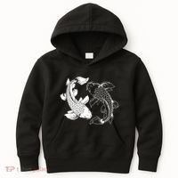 Yin And Yang Japanese Koi Fish Kids Hoodie thumb 0