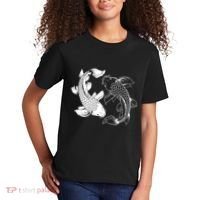 Yin And Yang Japanese Koi Fish Kids T-Shirt thumb 2